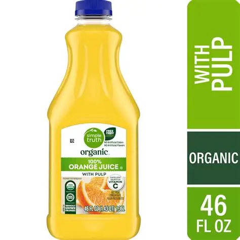 100% Orange with pulp p