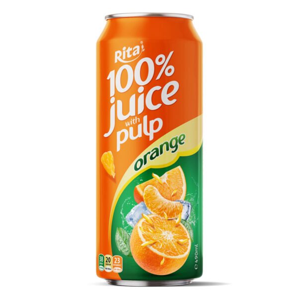 100% Orange with pulp p