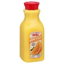 100% Orange with pulp p